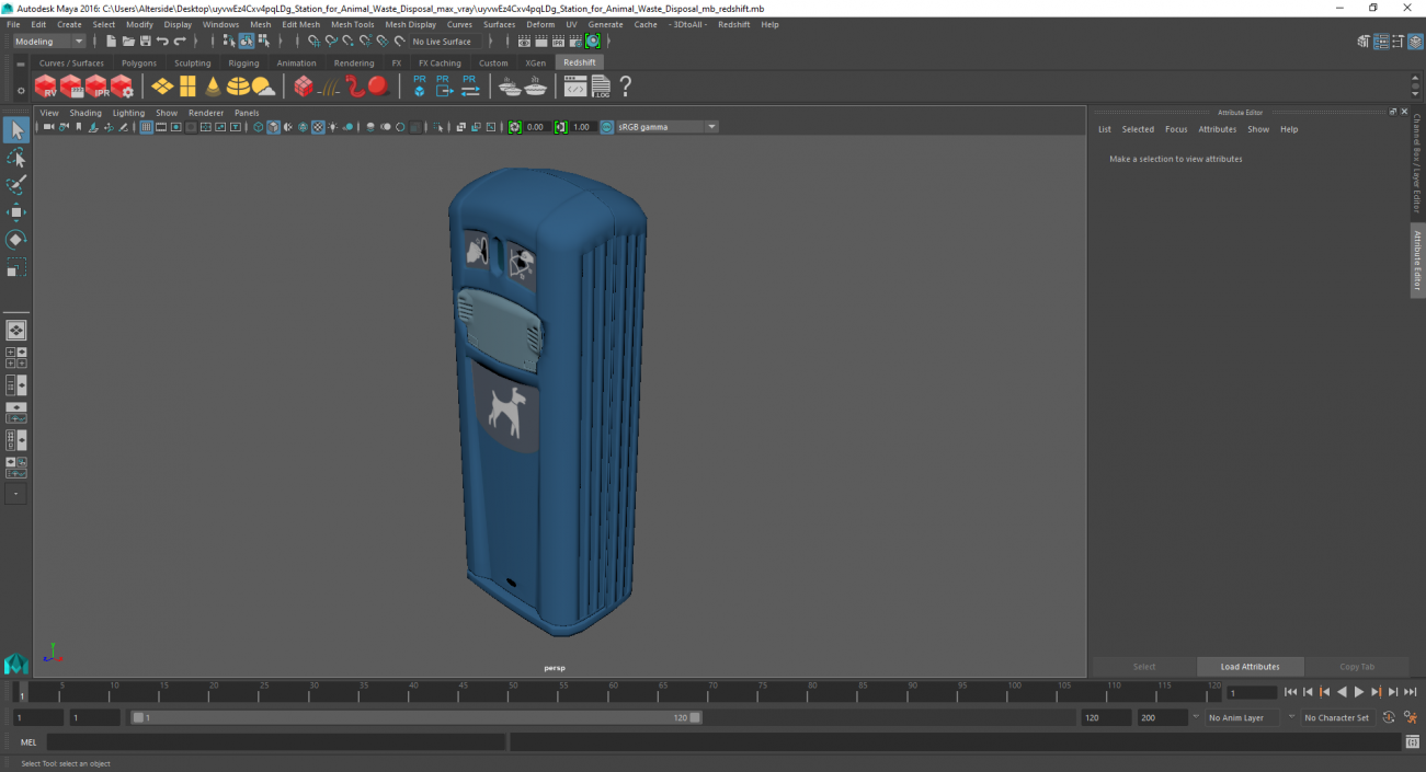 3D Station for Animal Waste Disposal model