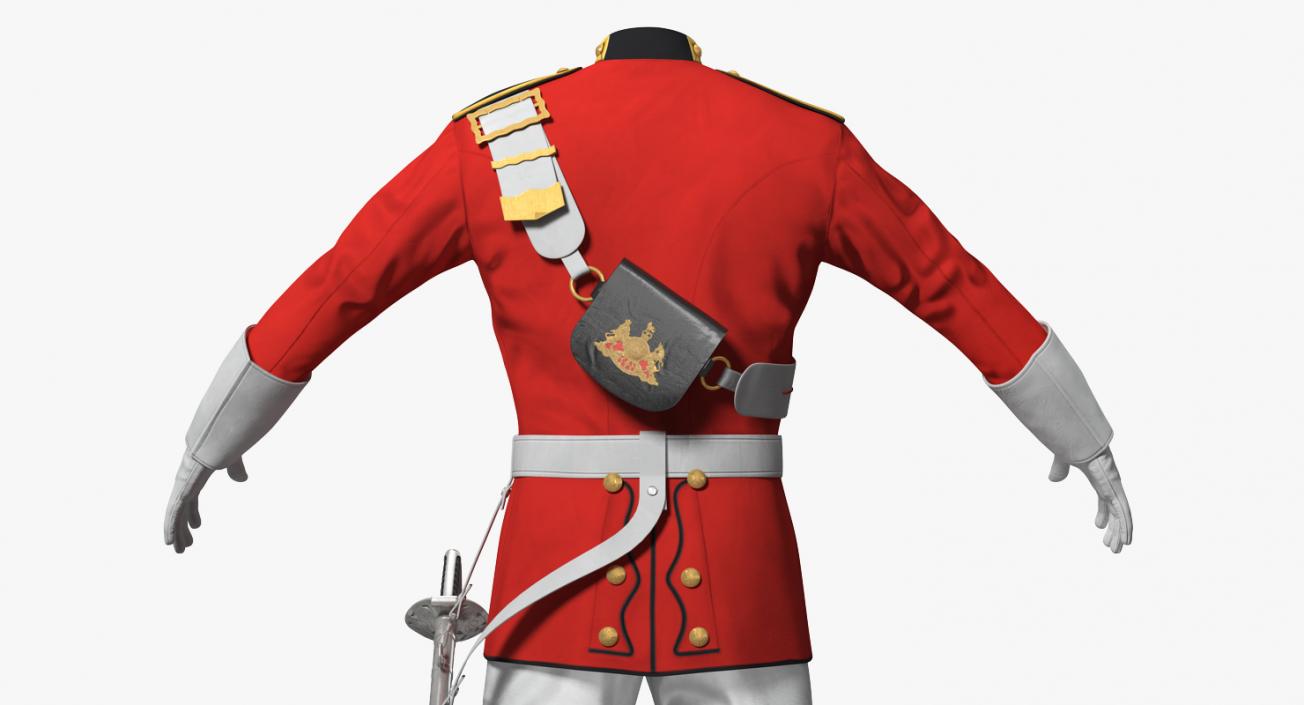 3D model British Cavalry Royal Life Guard Uniform