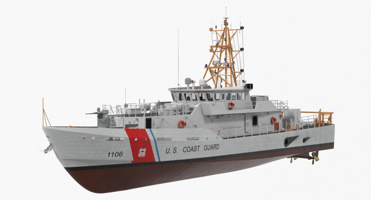 3D model Coast Guard Cutter Jacob Poroo Sentinel Class Ship