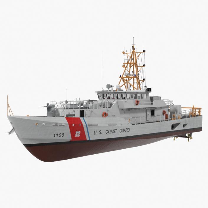 3D model Coast Guard Cutter Jacob Poroo Sentinel Class Ship