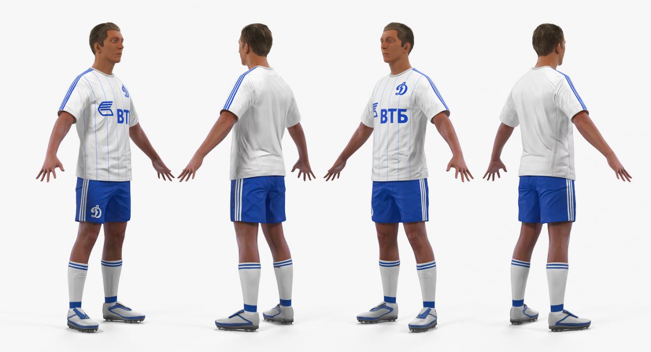 Soccer or Football Player Dynamo Rigged 3D model