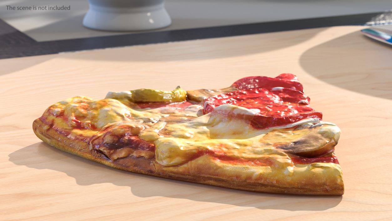 3D Pizza Slice