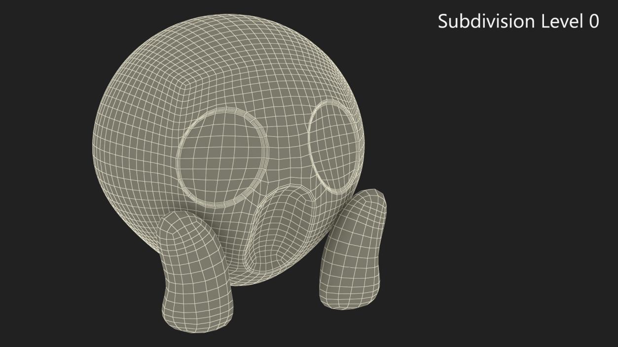 3D Emoji Face Screaming in Fear model