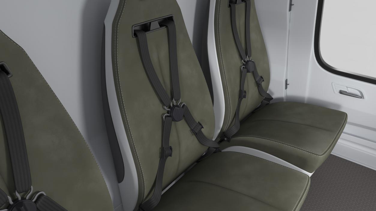 Medium Utility Helicopter Passenger Interior 3D model