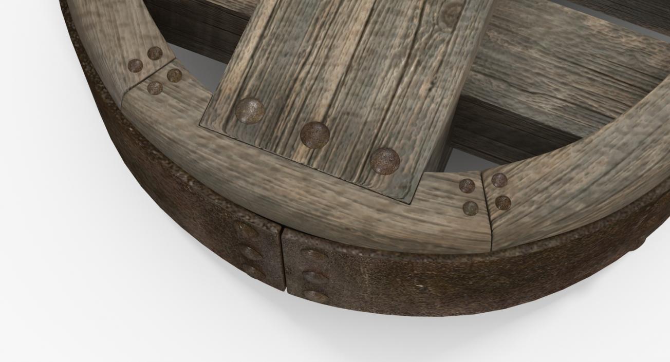 3D Antique Wagon Wheels 3D Models Collection 2 model