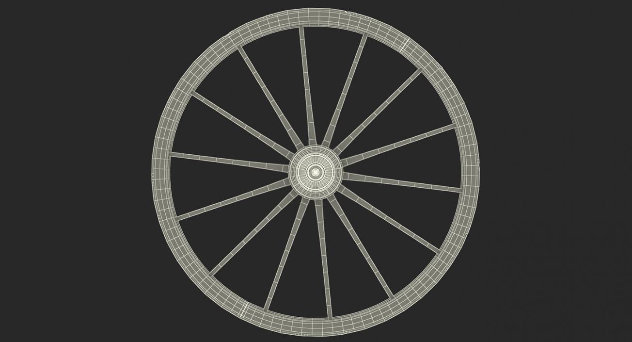 3D Antique Wagon Wheels 3D Models Collection 2 model