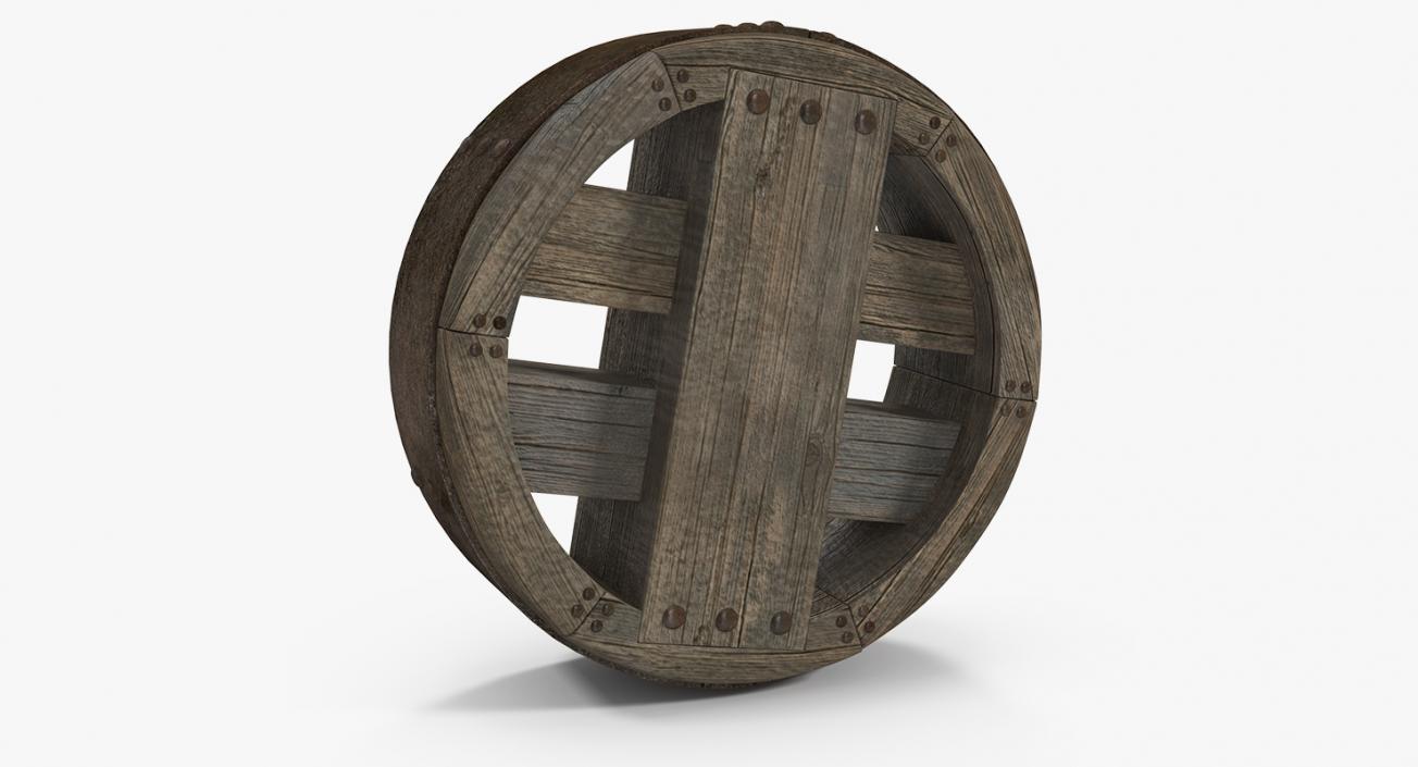 3D Antique Wagon Wheels 3D Models Collection 2 model