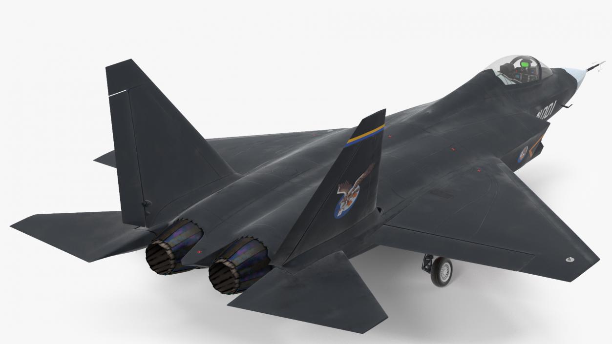 3D Shenyang FC 31 Multirole Jet Fighter Rigged model