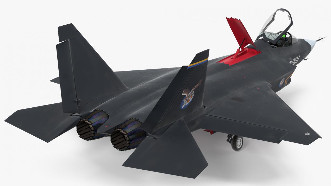 3D Shenyang FC 31 Multirole Jet Fighter Rigged model