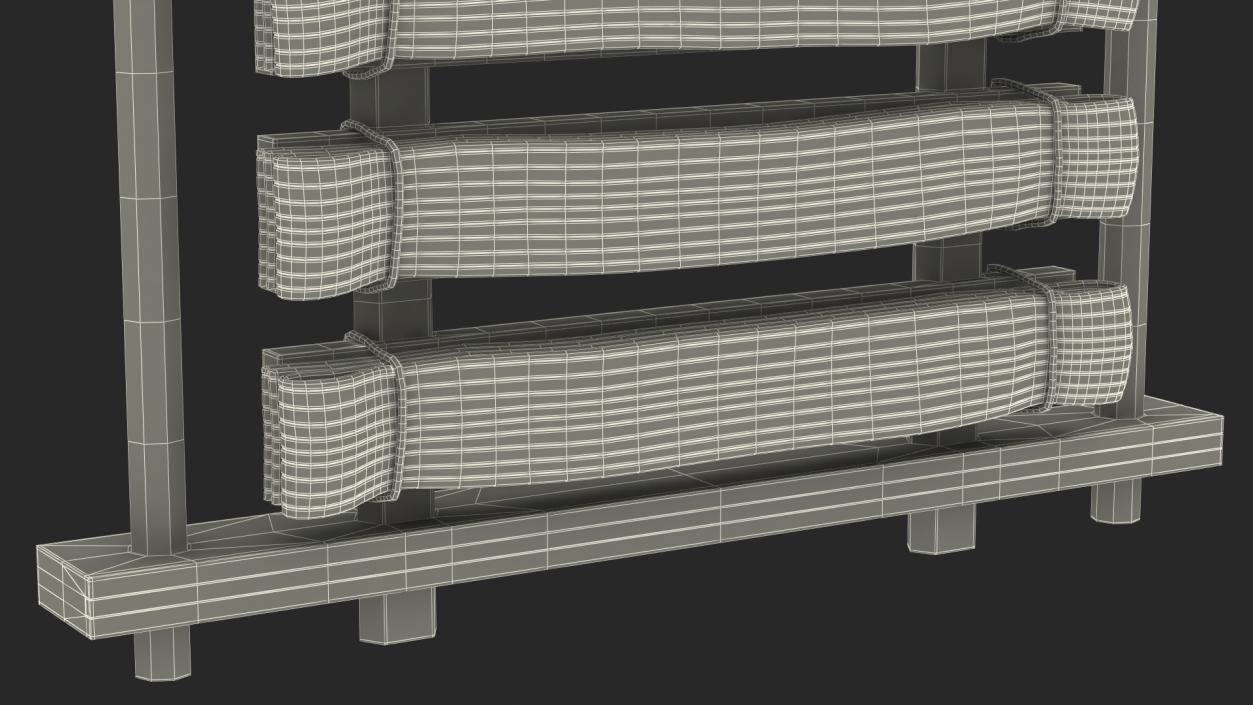 Karate Belt Display Rack 3D model