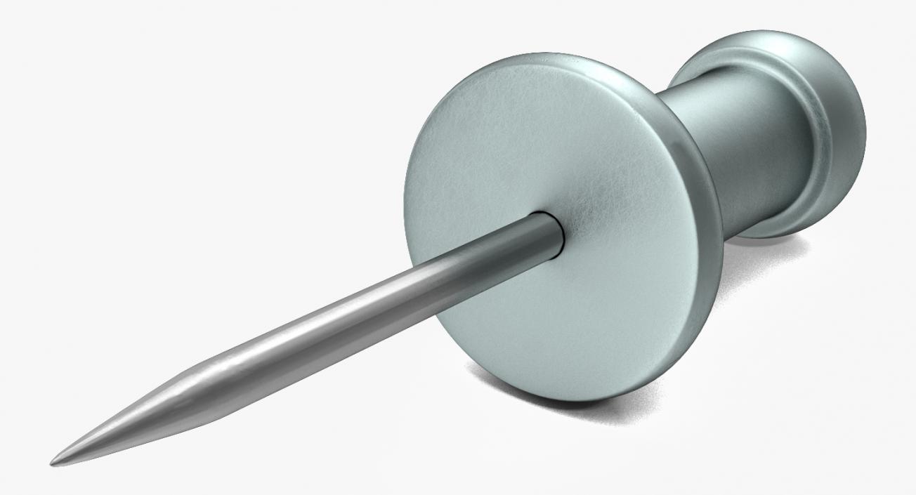 Metal Push Pin 3D model