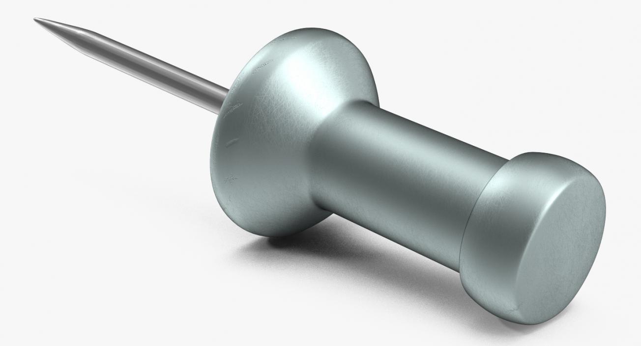 Metal Push Pin 3D model