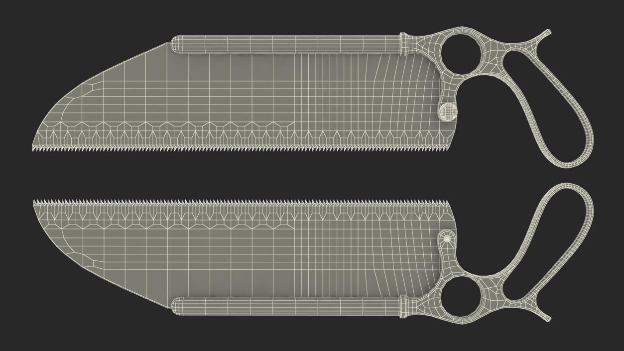 3D Bone Saw Surgical Tool Amputation Blade Old model