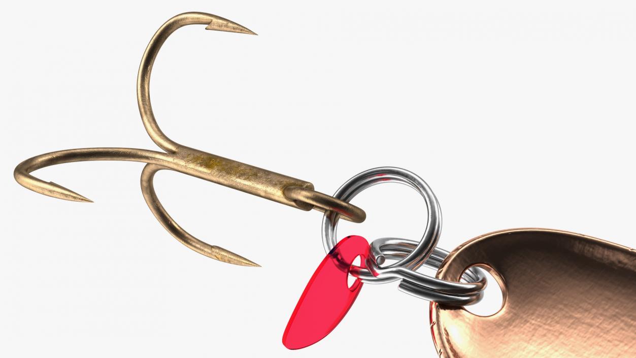 3D Copper Trolling Spoon Lure