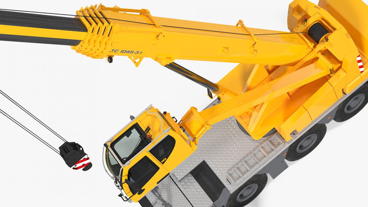 3D Compact Mobile Crane Liebherr LTC 1050 31 Rigged model