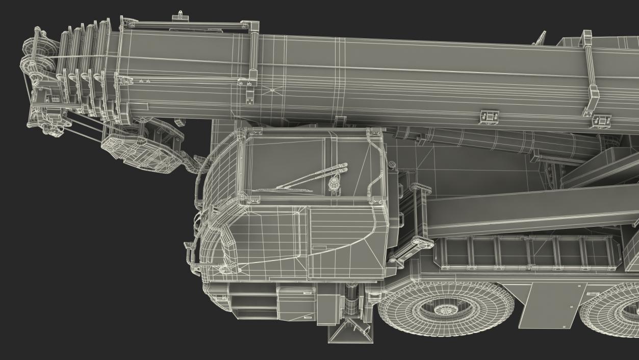 3D Compact Mobile Crane Liebherr LTC 1050 31 Rigged model