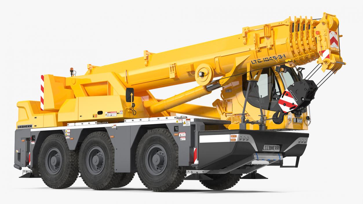 3D Compact Mobile Crane Liebherr LTC 1050 31 Rigged model