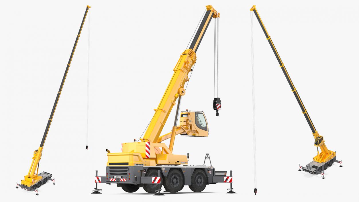 3D Compact Mobile Crane Liebherr LTC 1050 31 Rigged model