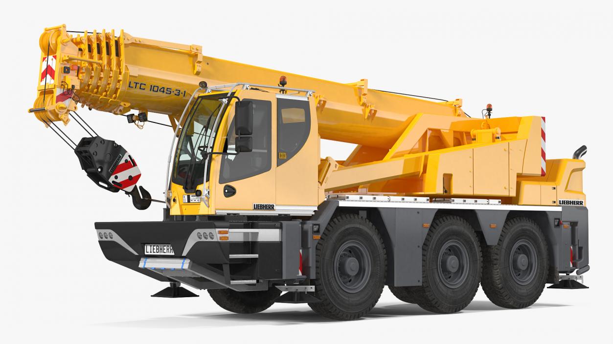 3D Compact Mobile Crane Liebherr LTC 1050 31 Rigged model