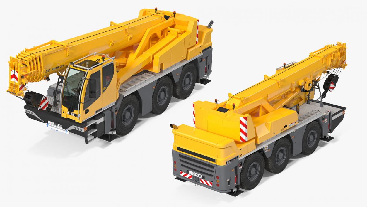 3D Compact Mobile Crane Liebherr LTC 1050 31 Rigged model