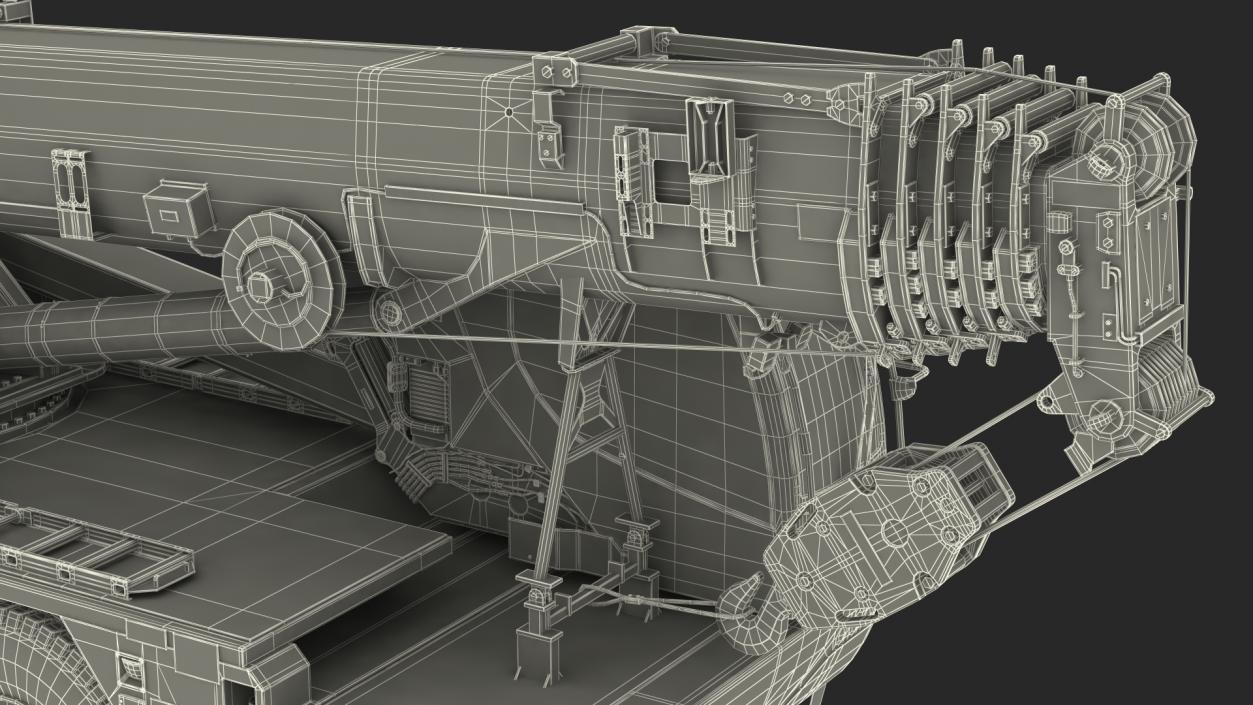 3D Compact Mobile Crane Liebherr LTC 1050 31 Rigged model