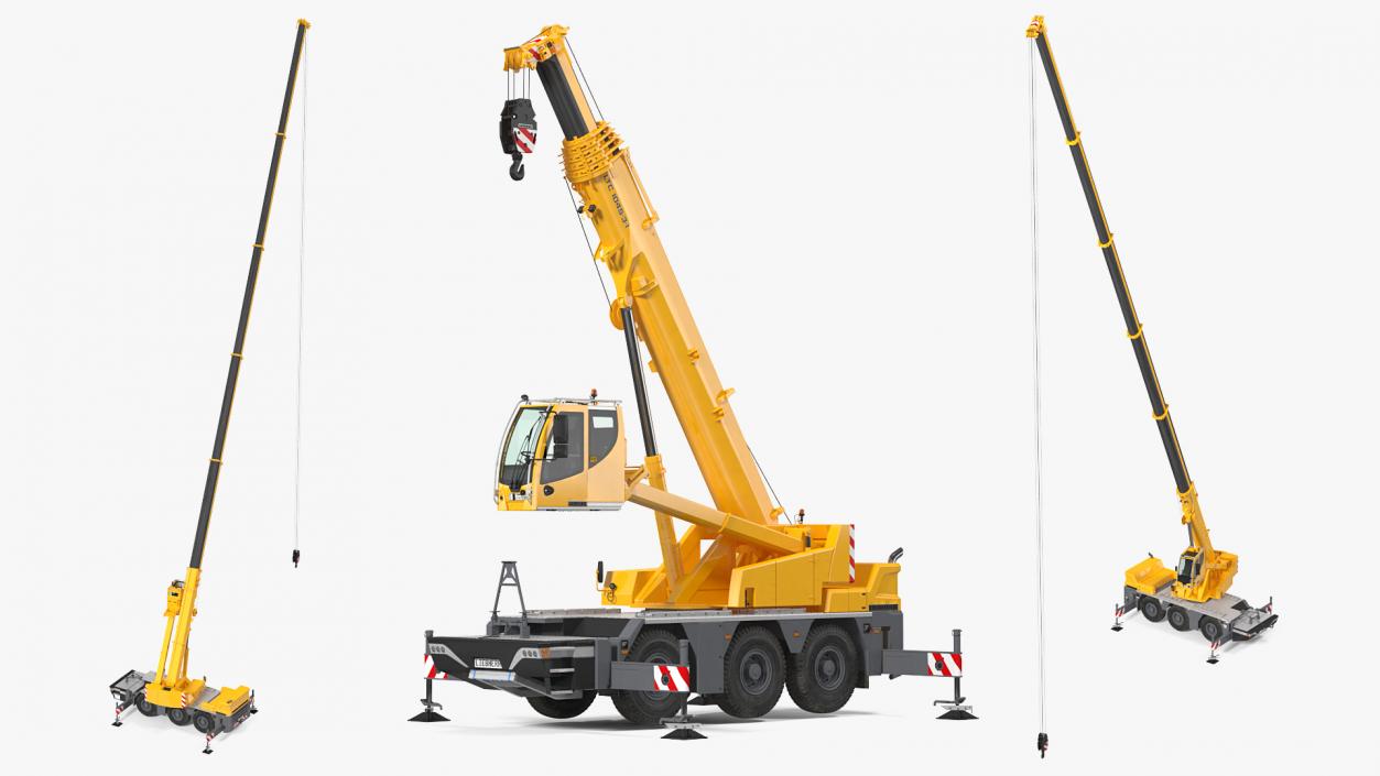 3D Compact Mobile Crane Liebherr LTC 1050 31 Rigged model