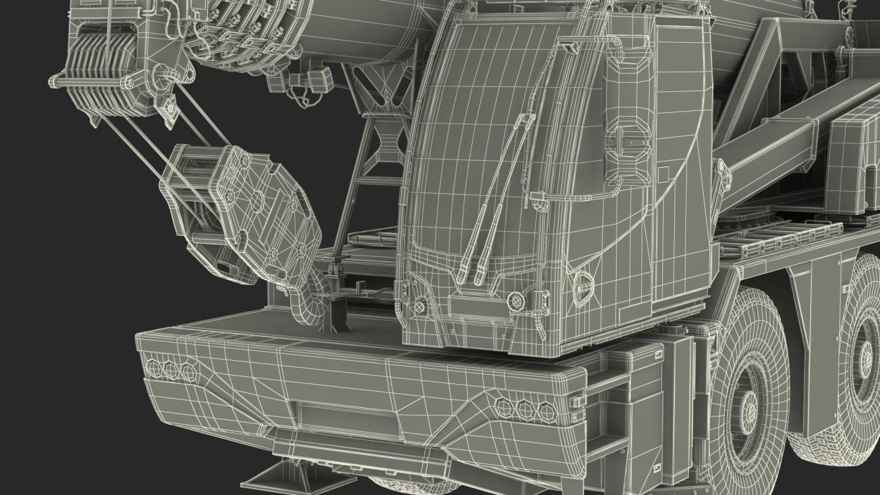 3D Compact Mobile Crane Liebherr LTC 1050 31 Rigged model