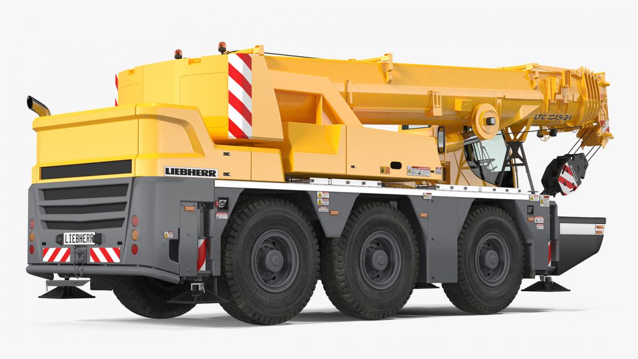 3D Compact Mobile Crane Liebherr LTC 1050 31 Rigged model