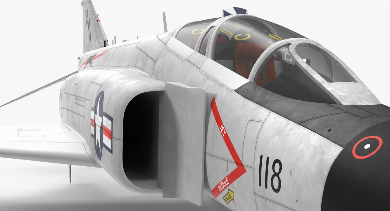 F-4 Phantom II US Navy 2 3D model