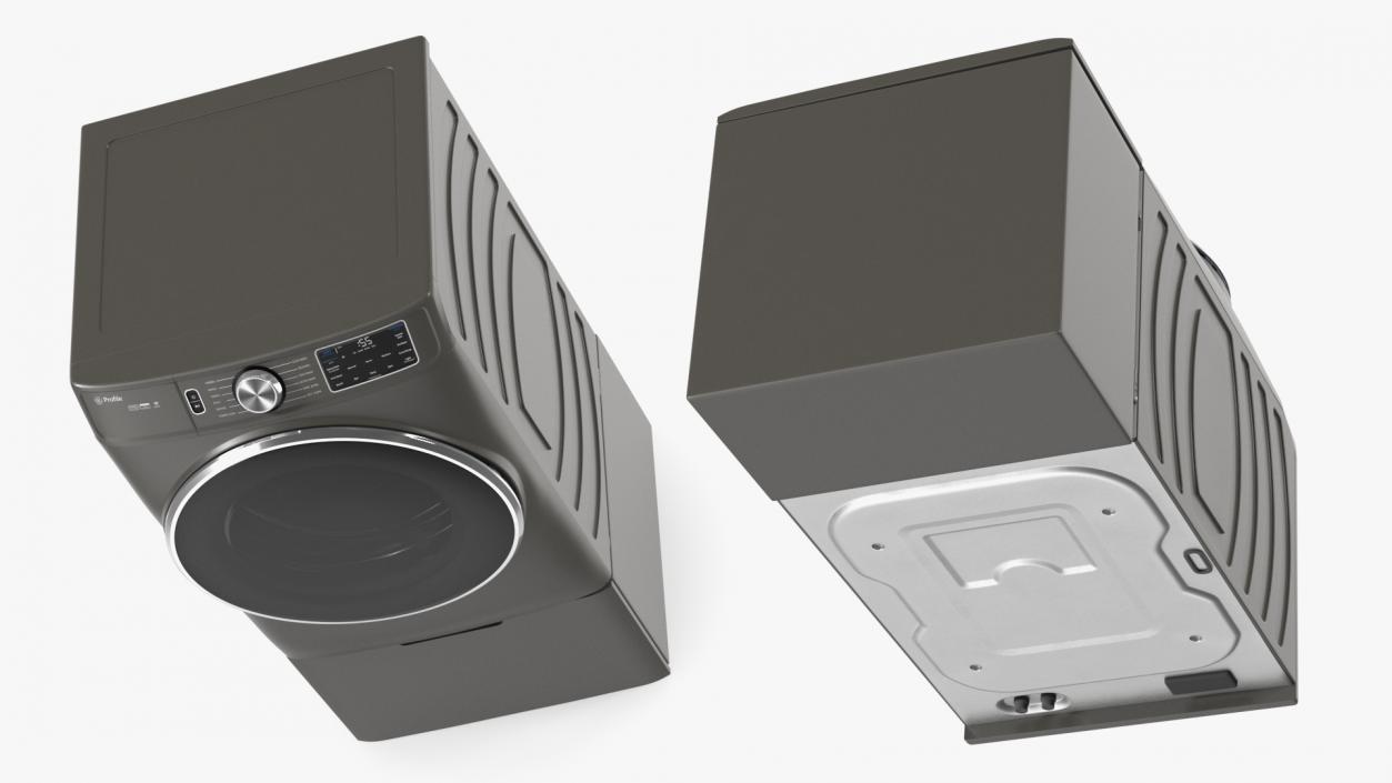 Drying Machine Profile Grey 3D