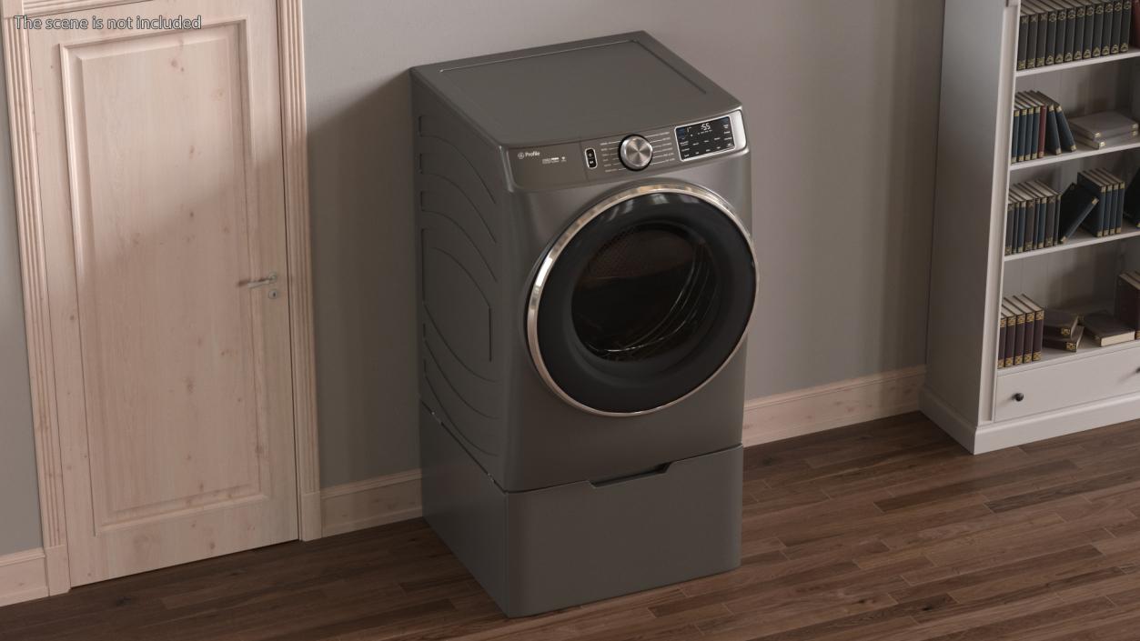 Drying Machine Profile Grey 3D