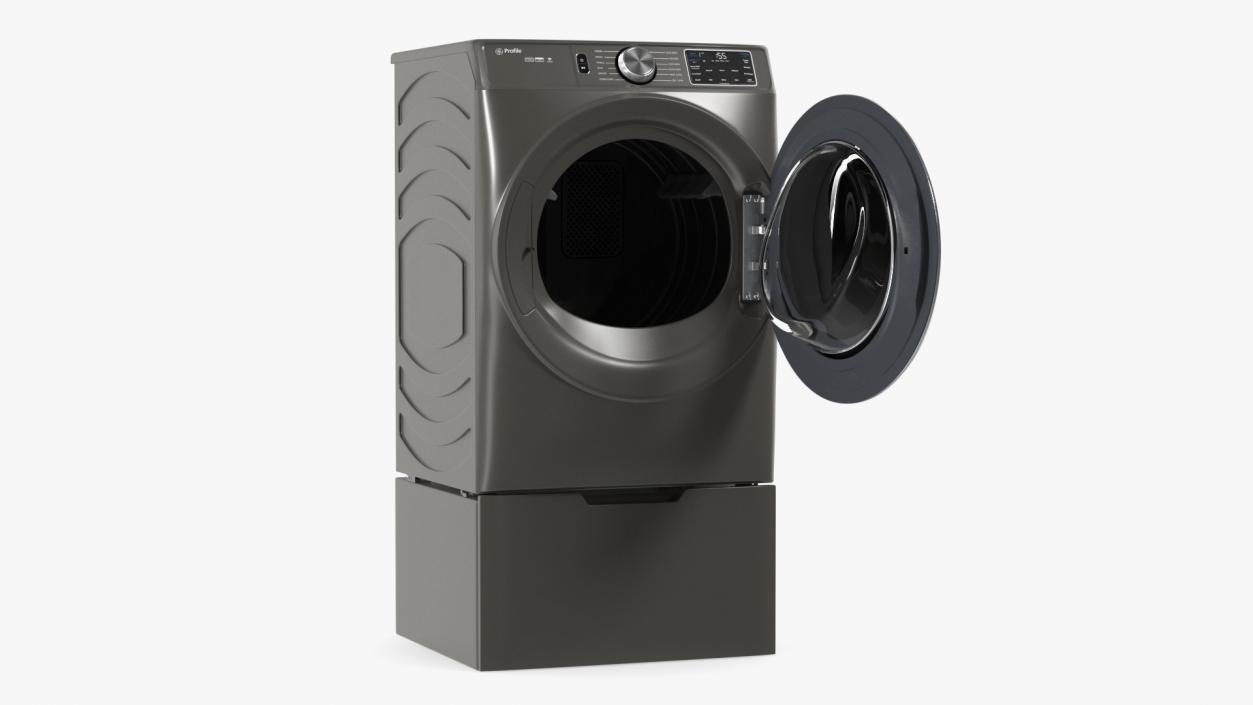 Drying Machine Profile Grey 3D