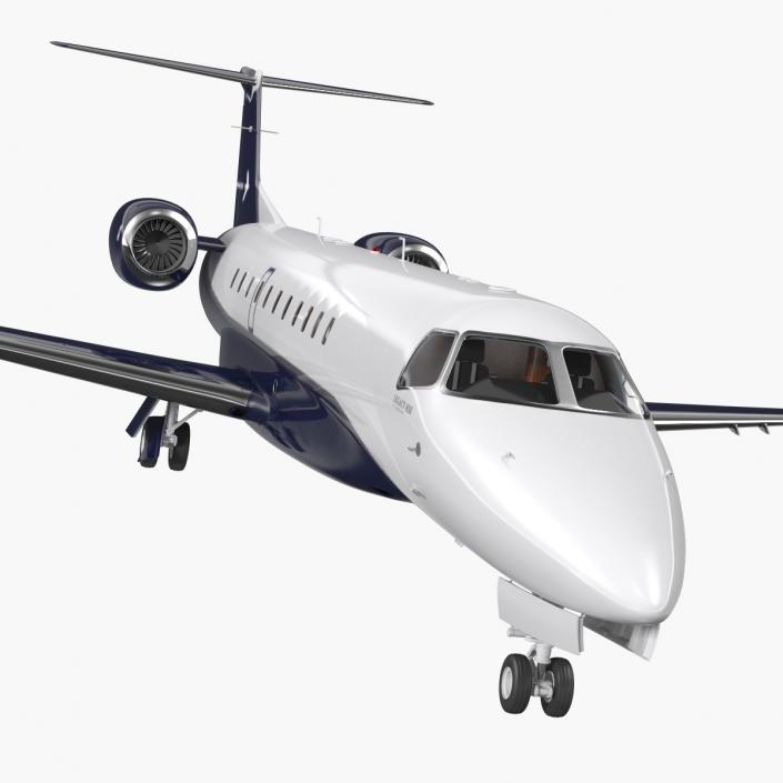 3D Embraer Legacy 650E Private Jet