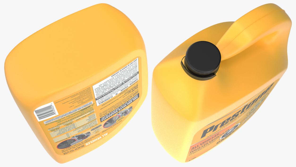 3D model Prestone Yellow Antifreeze 1 Gallon