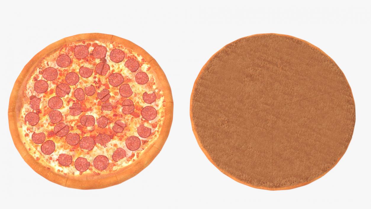 Pizza Boxes with Pizza Mockup 3D model