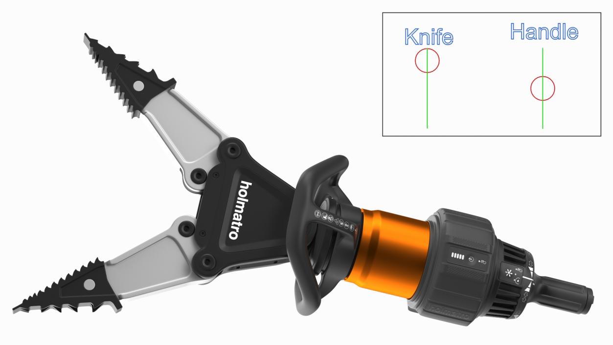 Holmatro Pentheon Spreader PSP50 Rigged 3D model