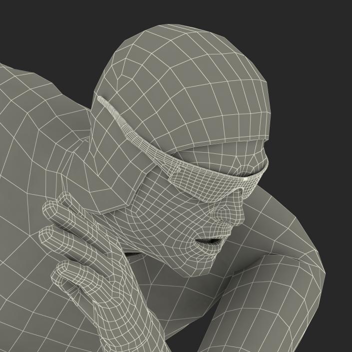 Speed Skater Generic Pose 3 3D