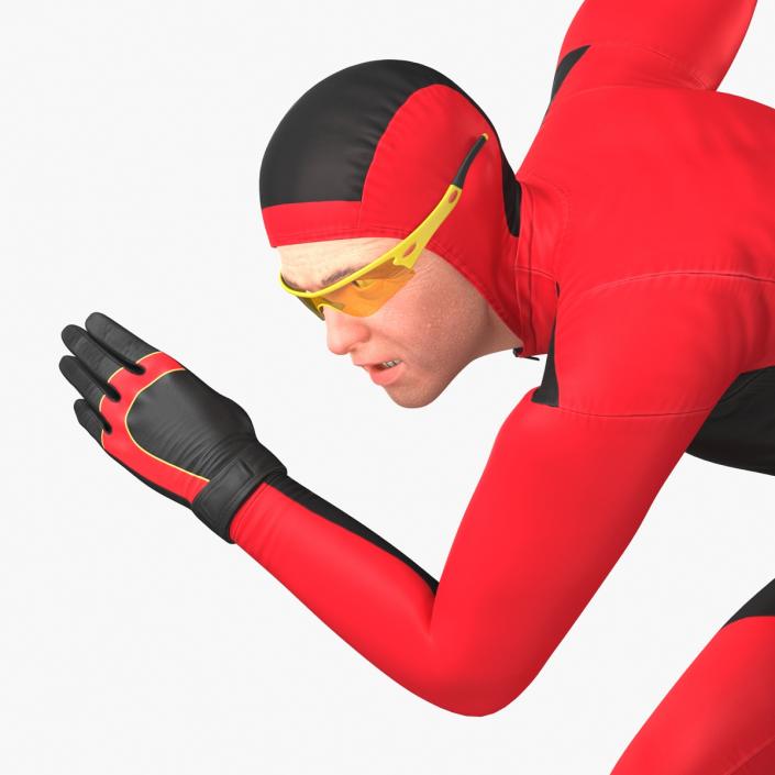 Speed Skater Generic Pose 3 3D