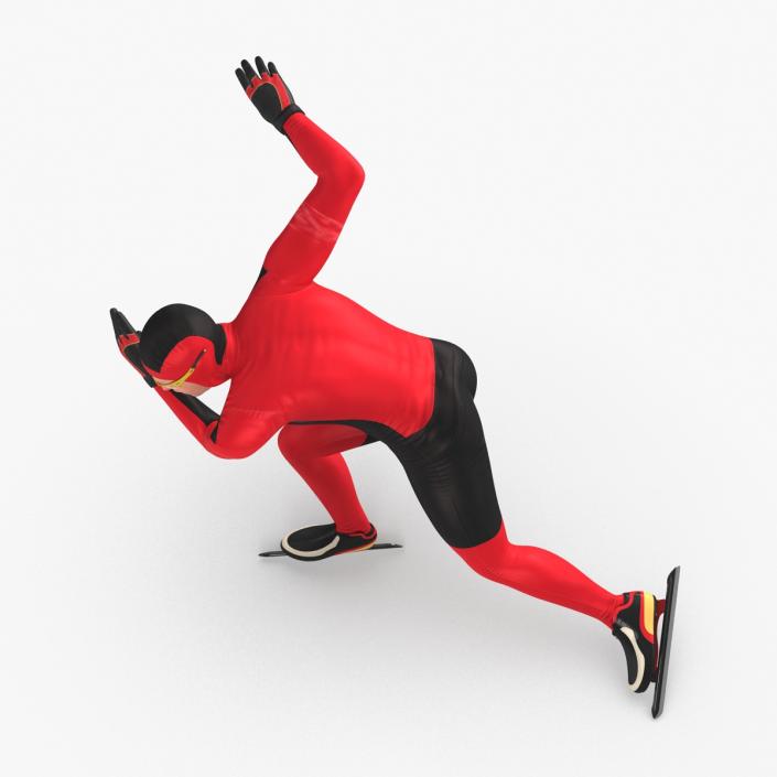 Speed Skater Generic Pose 3 3D