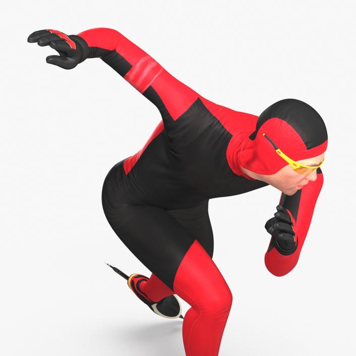 Speed Skater Generic Pose 3 3D