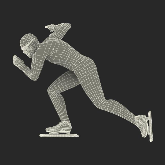 Speed Skater Generic Pose 3 3D