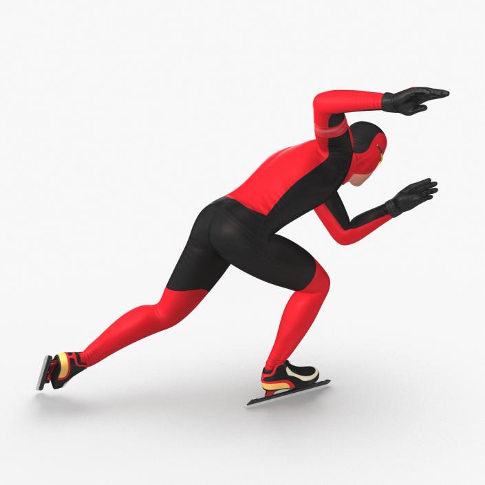 Speed Skater Generic Pose 3 3D