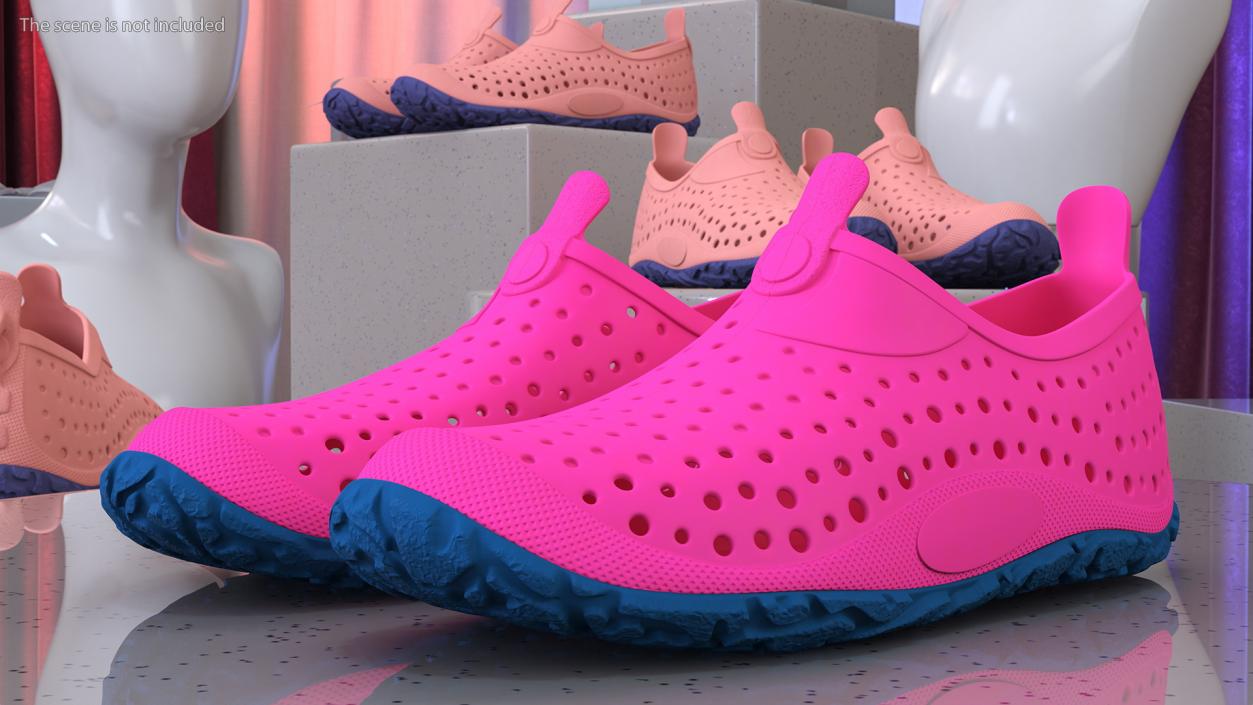 3D Aqua Socks Water Shoes for Kids Pink