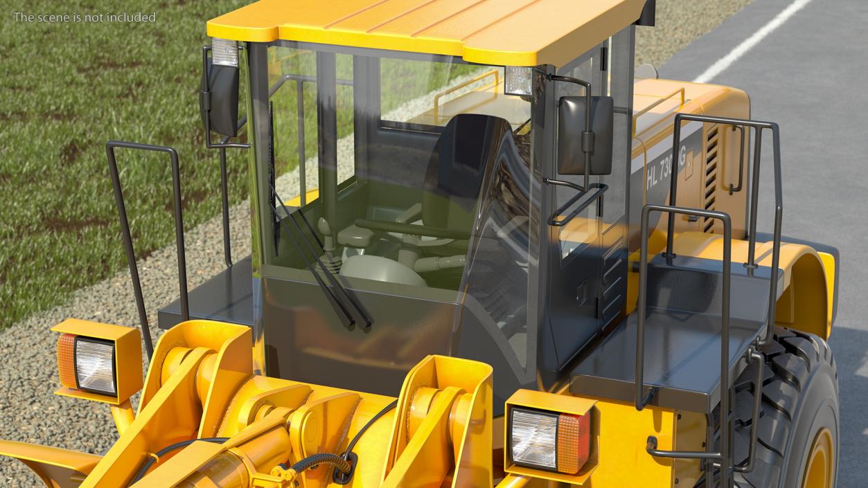 3D model Hyundai HL730 Front End Loader