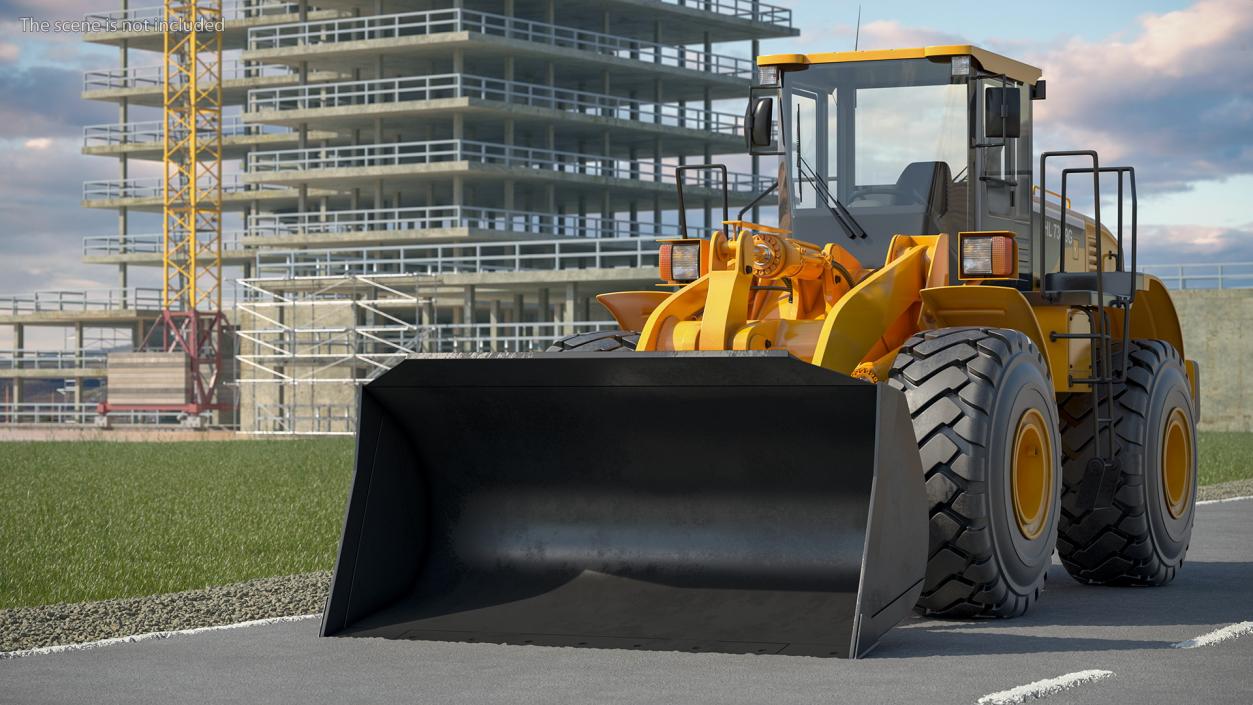 3D model Hyundai HL730 Front End Loader