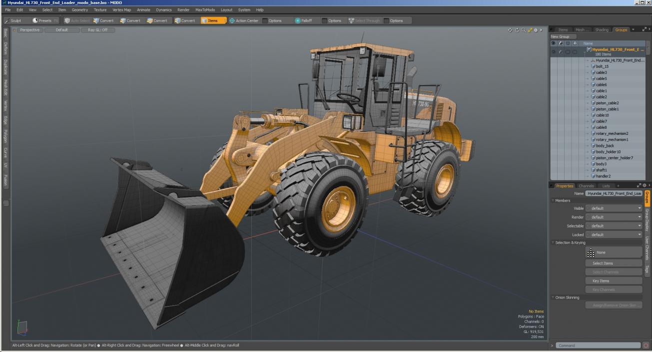 3D model Hyundai HL730 Front End Loader