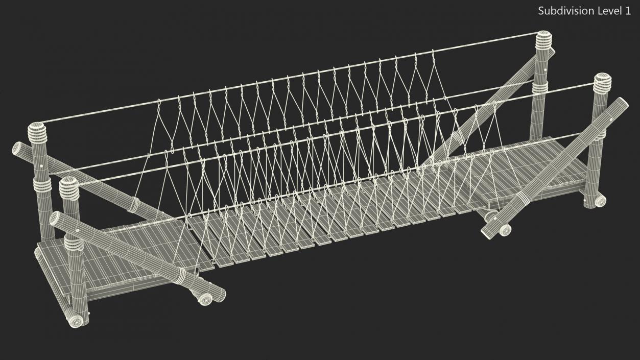 3D model Rope Bridge Kit