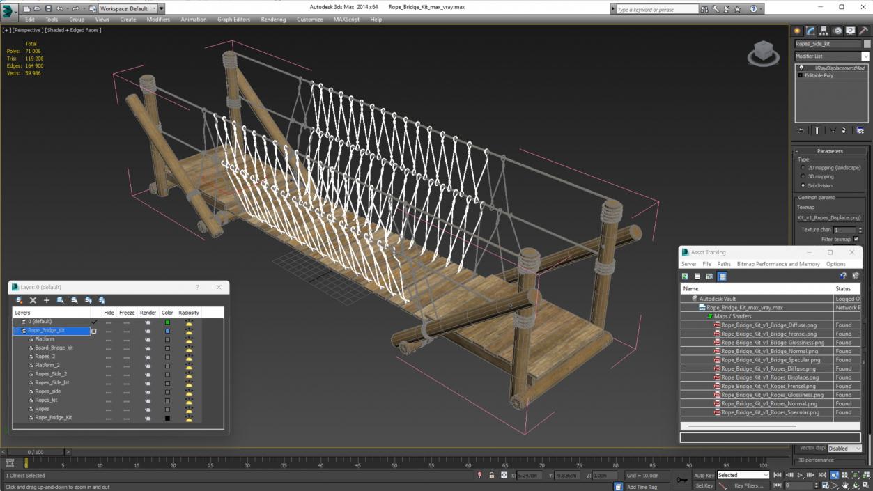 3D model Rope Bridge Kit