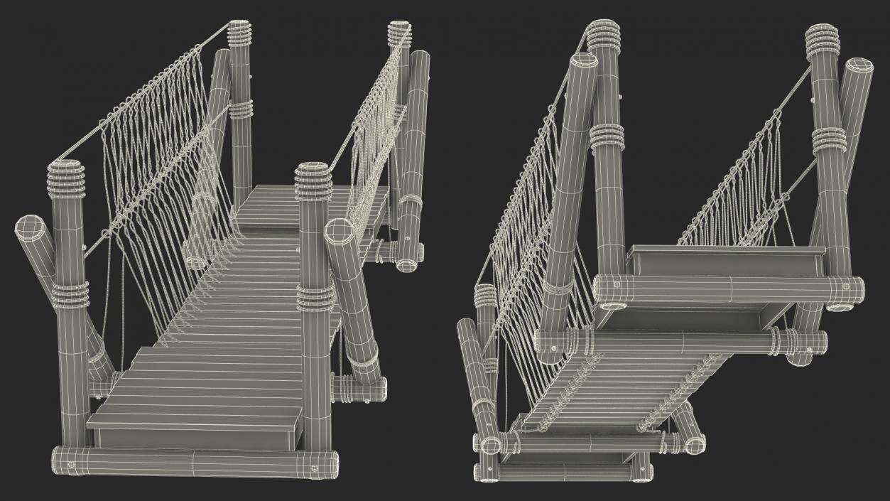 3D model Rope Bridge Kit