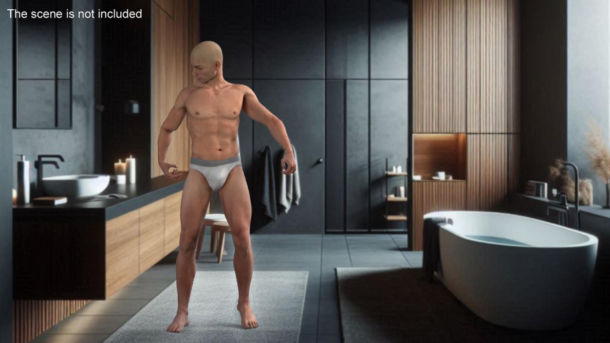 3D model Male Physique Character Rigged